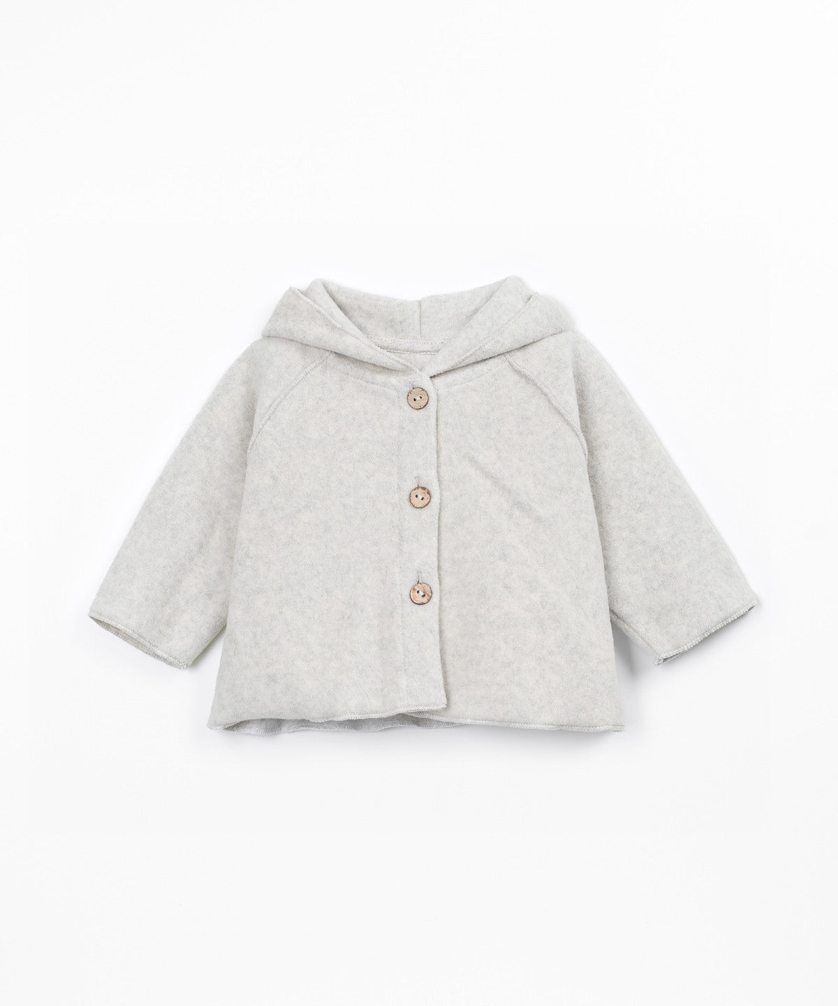 Chaqueta de forro polar con capucha - Beige