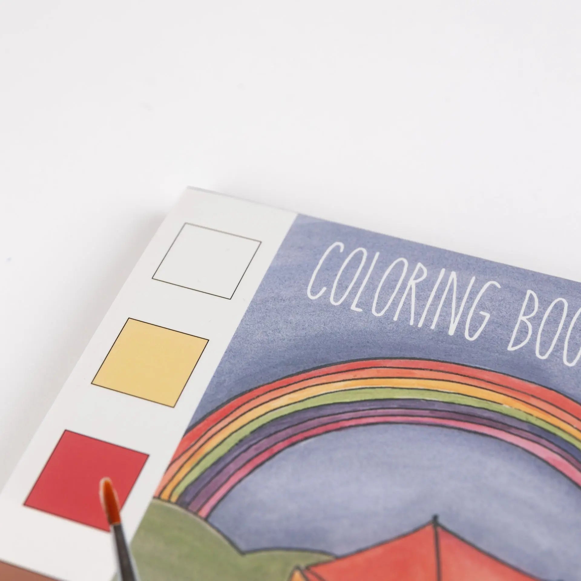 Escena ilustrada para colorear