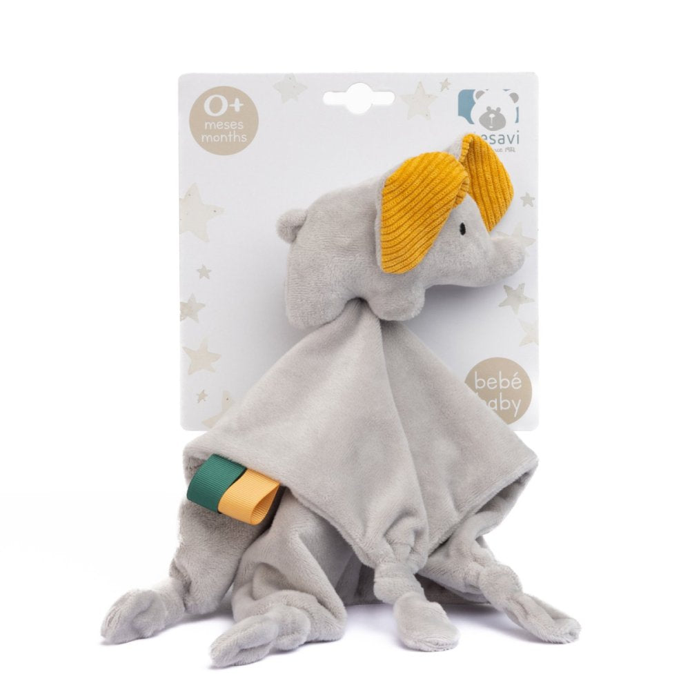 Doudou elefante vintage 25x25 cm Artesavi
