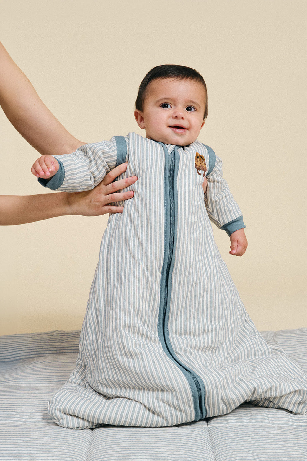 Saco de dormir con mangas TOG 2.5 Molis&Co - Blue Stripes