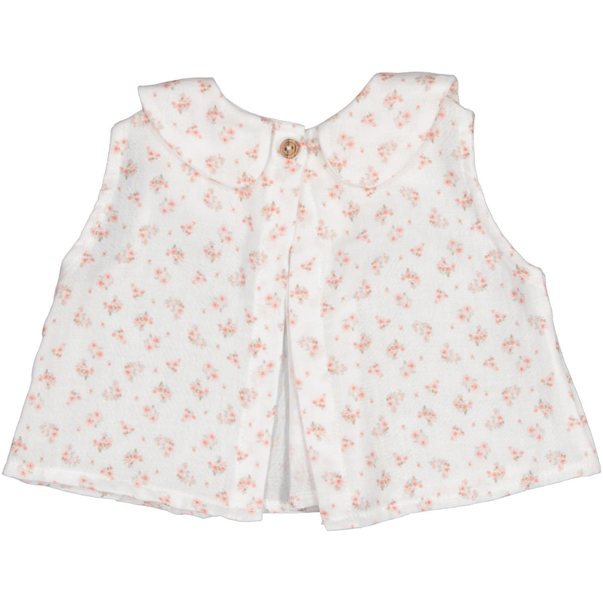 OLIVIA - Blusa s/m cuello pintor en tejido muselina flor 100% Co. - vista alternativa