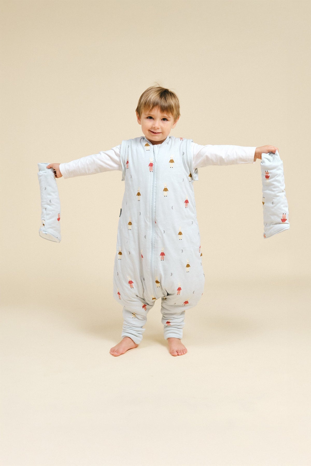 Pijama manta con mangas y calcetines TOG 2.5 Molis&Co - Sleepy Bunnies