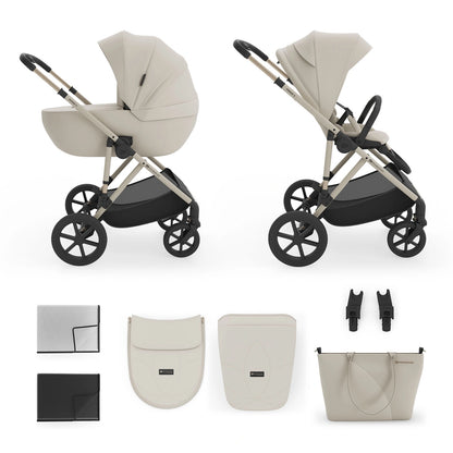 Cochecito Kinderkraft Prime 3 2 en 1 — Beige
