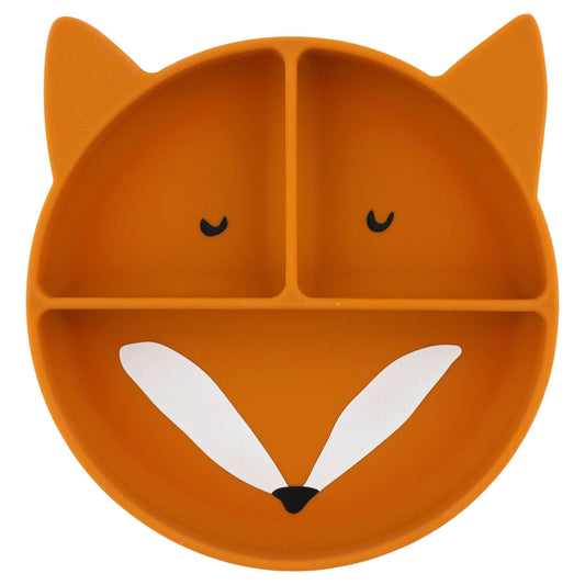 Plato compartimentado de silicona con ventosa - Mr. Fox | Trixie