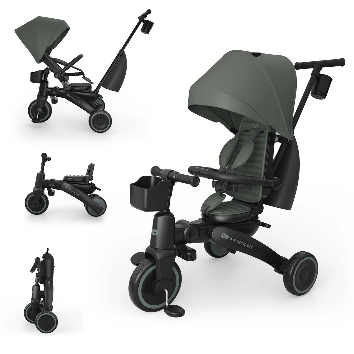 Triciclo evolutivo Kinderkraft Jazz 3 — Verde