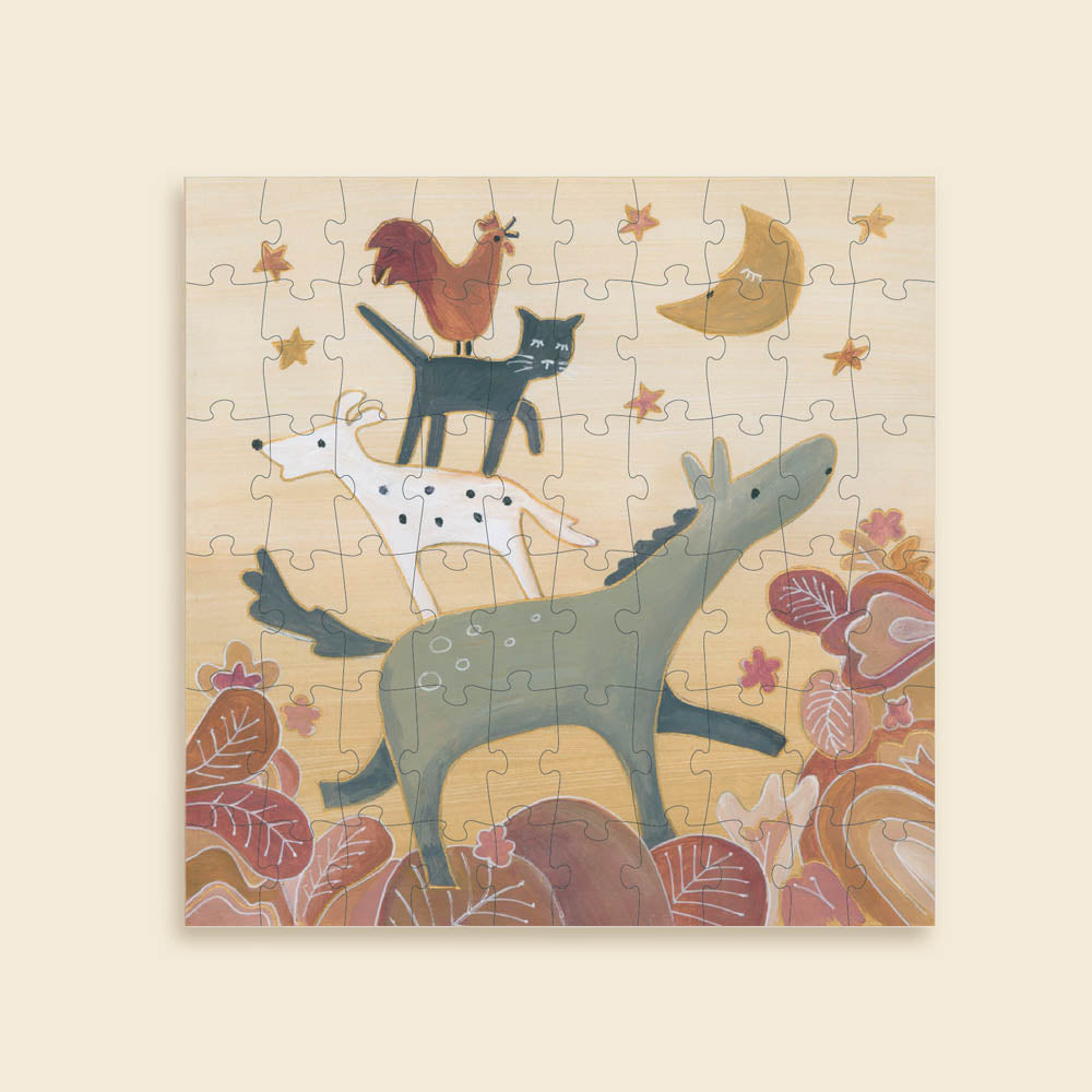 Puzzle Músicos de Bremen - caja