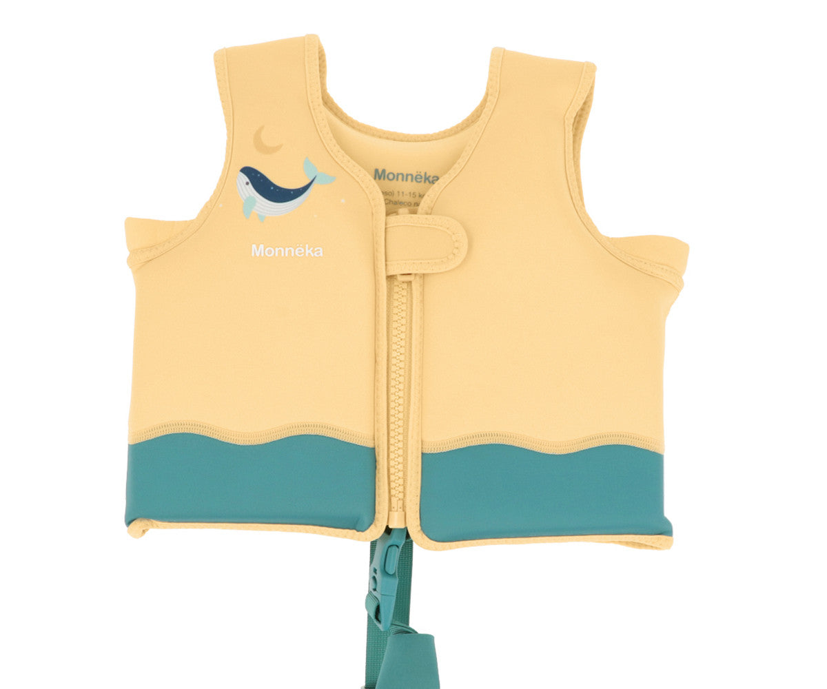 Chaleco Flotador Aprendizaje Whale Teal