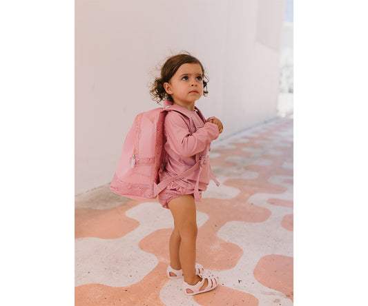 Mochila Infantil Antiarena Whale Pink