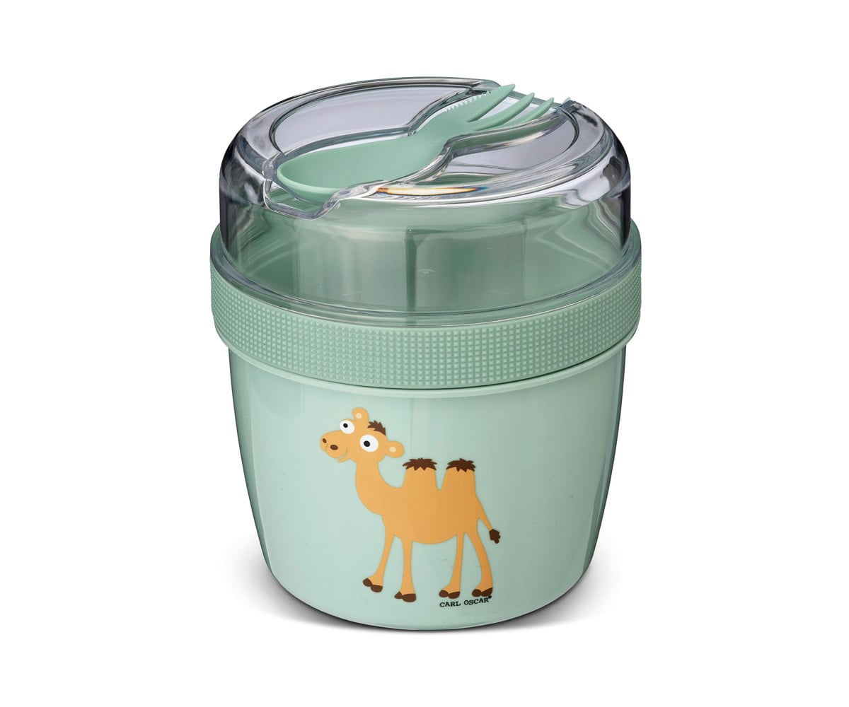 Fiambrera Snack N'ice Cup con disco refrigerante Carl Oscar - Green Camel