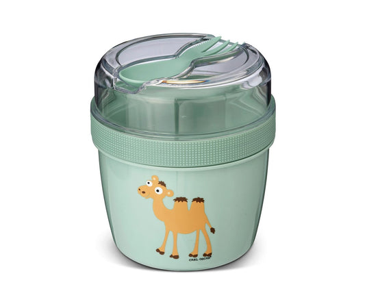 Fiambrera Snack N'ice Cup con disco refrigerante Carl Oscar - Green Camel