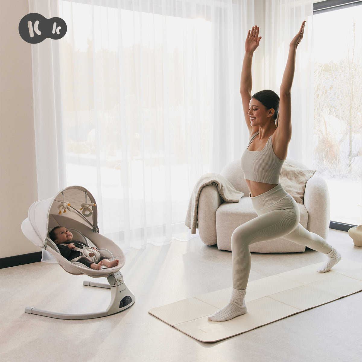 Hamaca mecedora Kinderkraft Tulsy