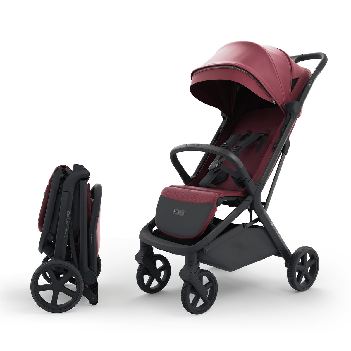 Silla de paseo Kinderkraft Nubi 3 — Borgoña
