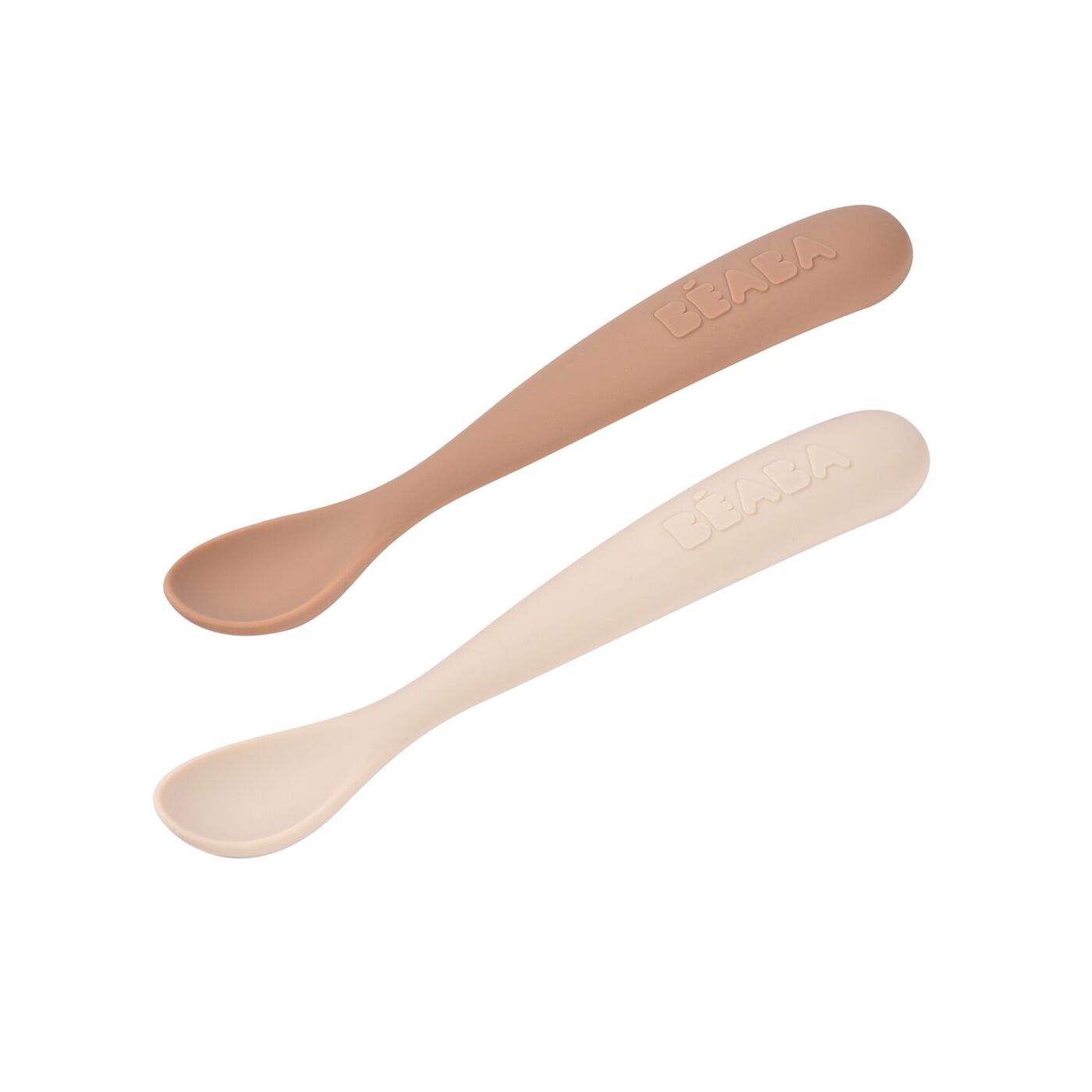 Set 2 cucharas 1ª edad Béaba - Arcilla/Praliné