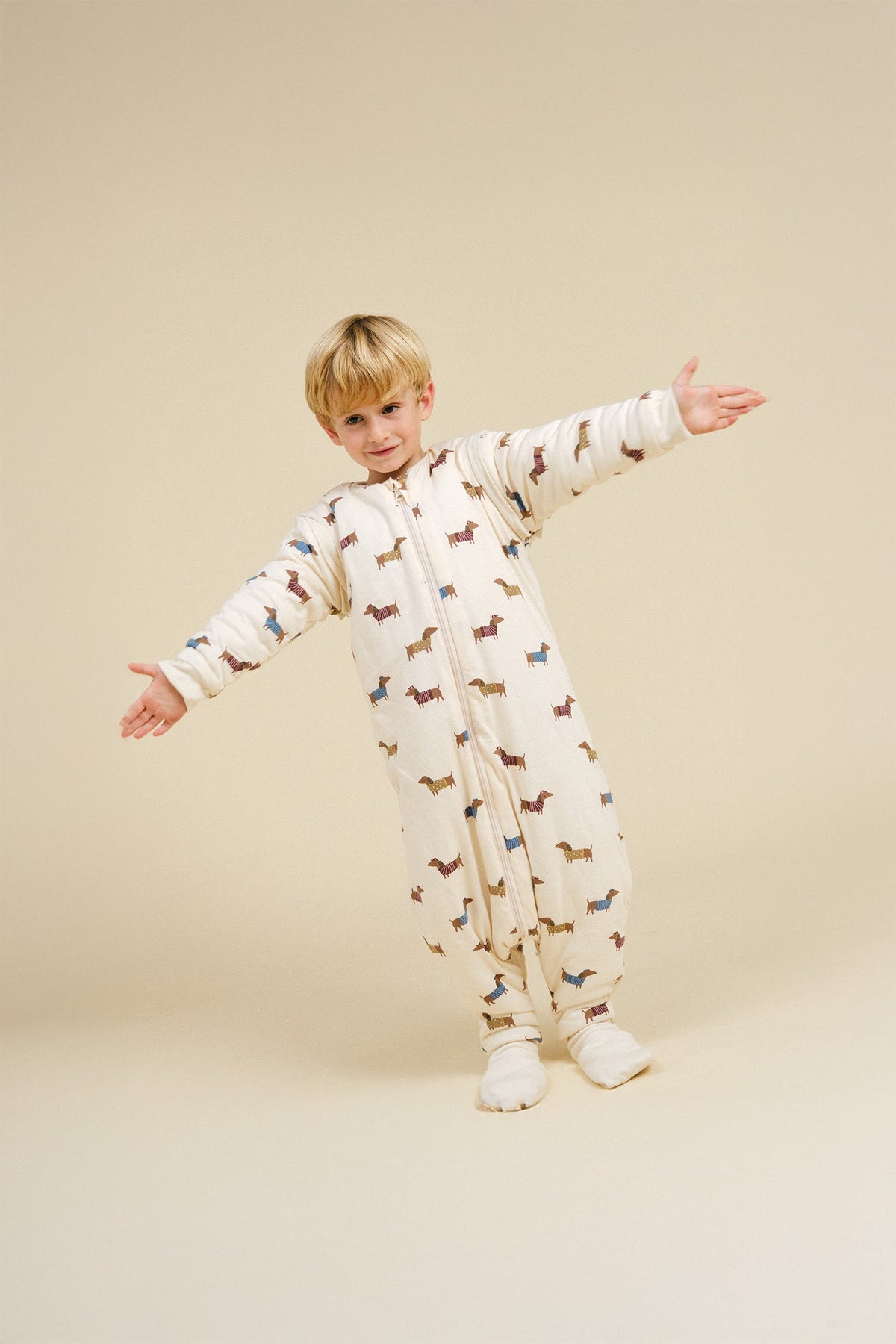 Pijama manta con mangas y calcetines TOG 2.5 Molis&Co - Fancy Teckels