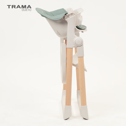 TRONA DUETO BLANCO MATE/HAYA/VERDE MINT DE TRAMA