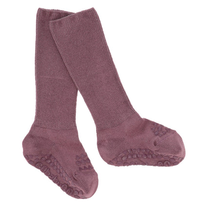 Calcetines antideslizantes de bambú GoBabyGo - Misty Plum