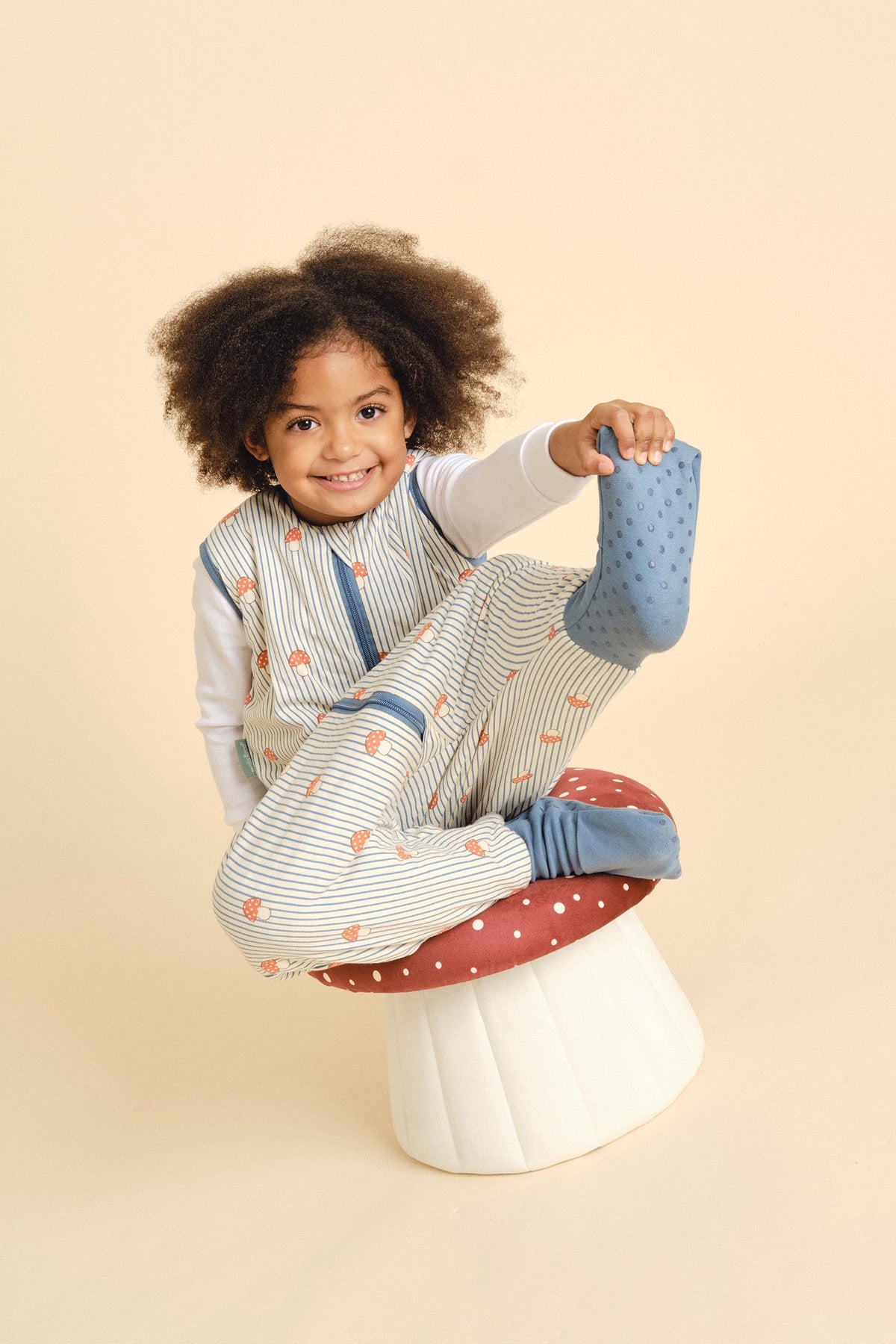 Pijama manta con calcetines TOG 1 Molis&Co - Mushrooms