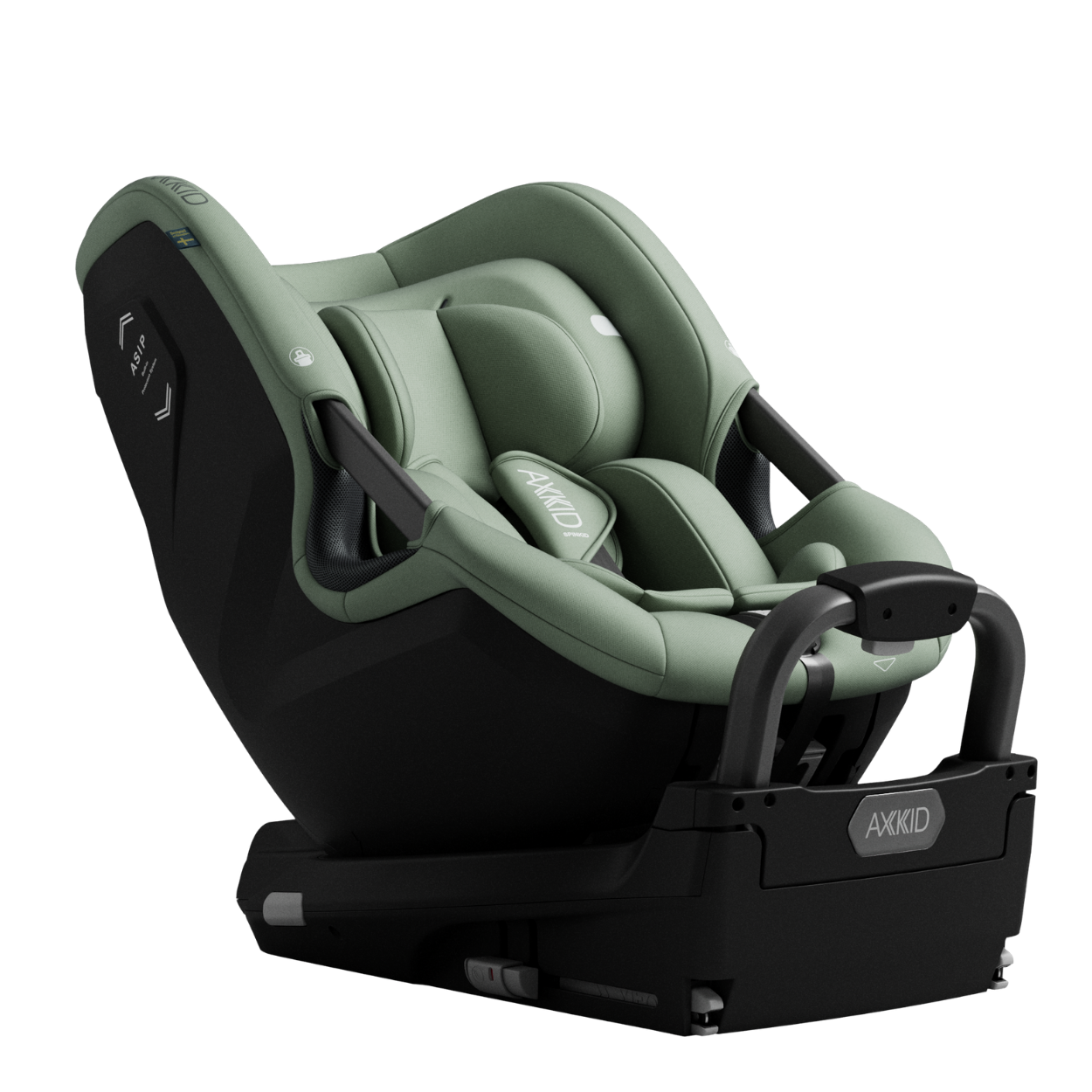 Silla giratoria Axkid Spinkid 2 — Nordic Bloom Green