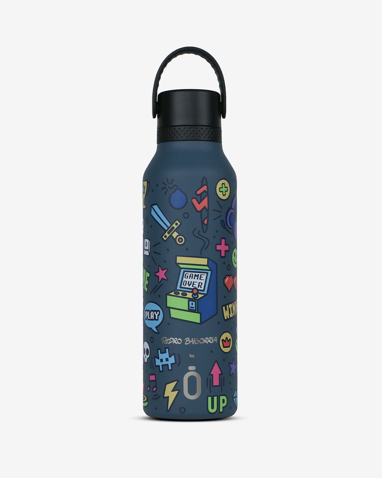 Botella térmica Runbott Mii 600 ml – Retro Gamer Ocean (P. Baigorria)