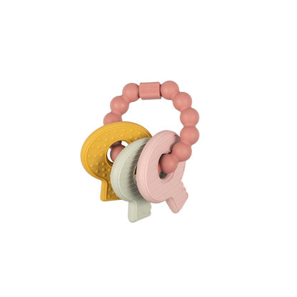 Mordedor Llavero Silicona Rosa Little Dutch