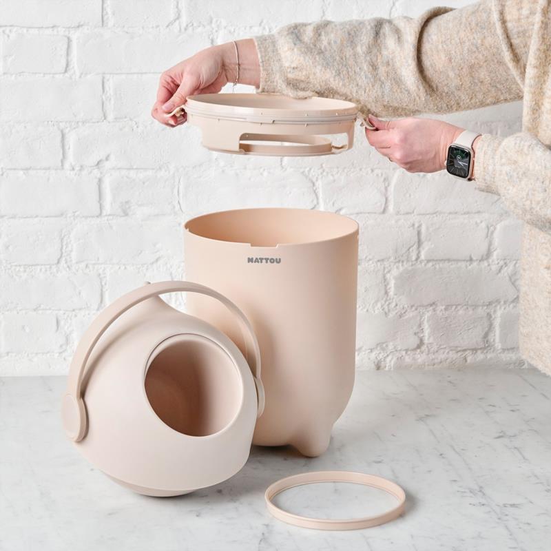 Dropy Contenedor pañal Beige Nattou