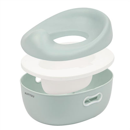 Orinal Verde Nattou Potty evolutivo 3 en 1