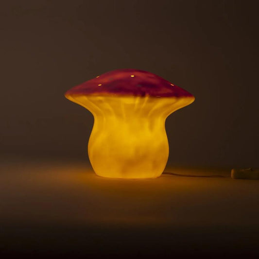 Lámpara Quitamiedos Seta Mediana Rosa Vintage