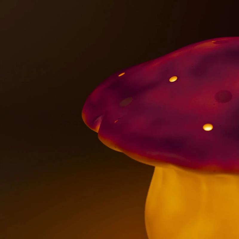 Lámpara Quitamiedos Seta Mediana Rosa Vintage