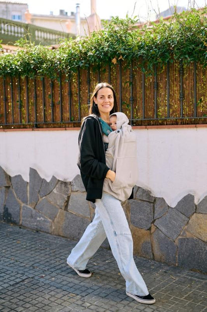 Cobertor de porteo polar Momawo ECO New Grey Talla única