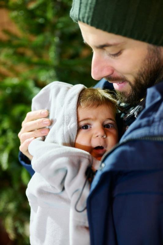 Cobertor de porteo polar Momawo ECO New Grey Talla única