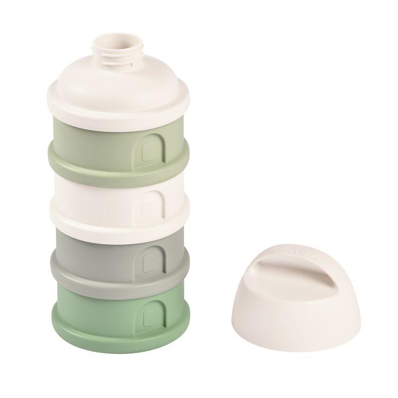 Caja dosificadora leche 4 compartimentos cotton / sage green - vista alternativa