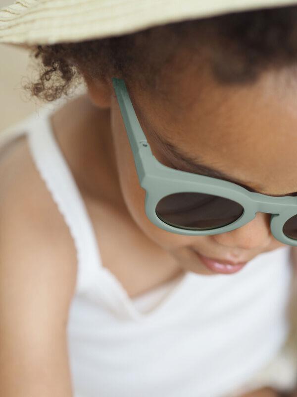 Gafas de sol 2-4 años Retro Happy Verde - detalle 2