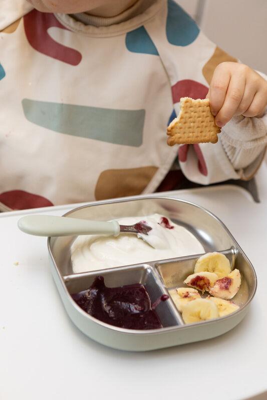 Plato compartimentado acero inoxidable apto para microondas - vista alternativa