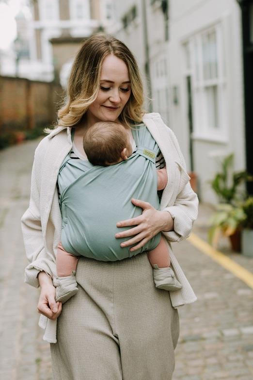 Portabebé Evolutivo Fular Mochila Boba Bliss Sea Mist Talla única