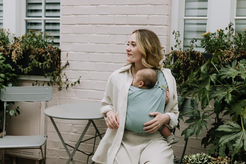 Portabebé Evolutivo Fular Mochila Boba Bliss Sea Mist Talla única