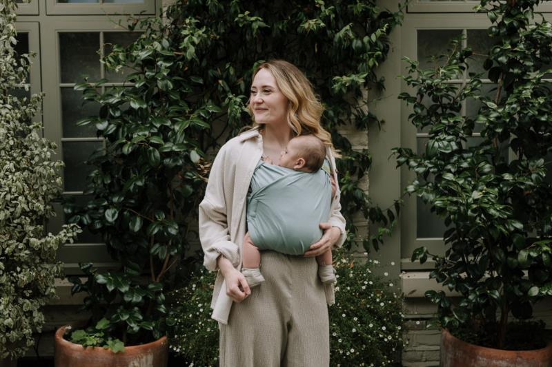 Portabebé Evolutivo Fular Mochila Boba Bliss Sea Mist Talla única