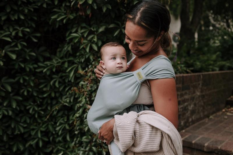 Portabebé Evolutivo Fular Mochila Boba Bliss Sea Mist Talla única