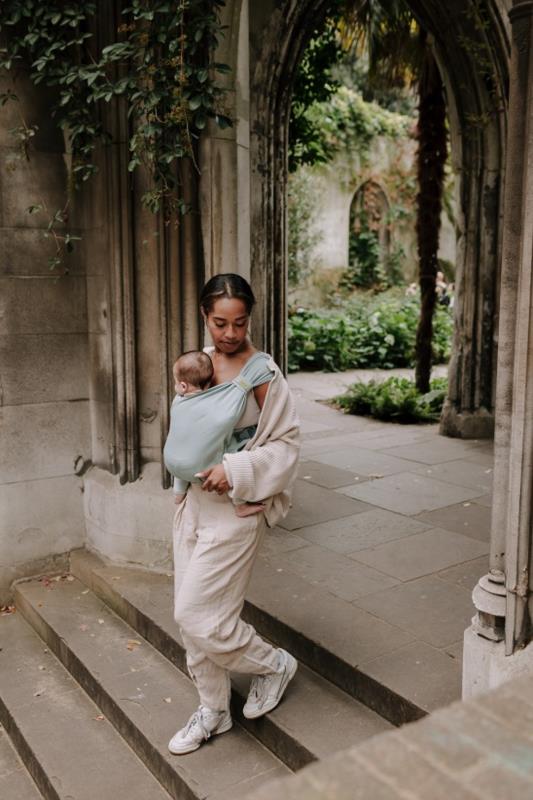 Portabebé Evolutivo Fular Mochila Boba Bliss Sea Mist Talla única