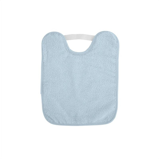 Babero Rizo plastificado con goma - Azul