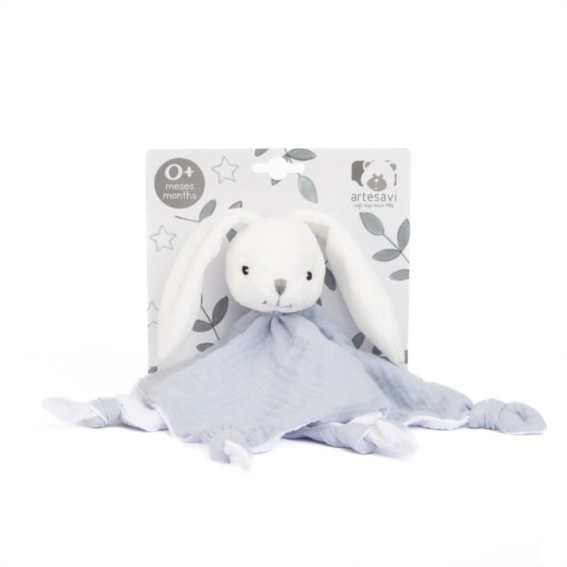 DOUDOU CONEJO MUSELINA AZUL