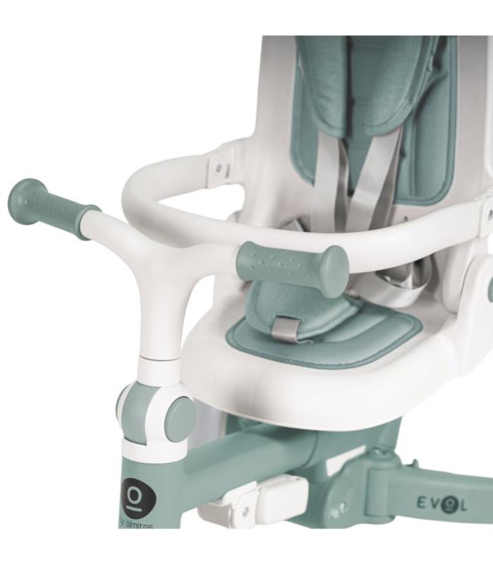 TRICICLO MULTIFUNCION EVOL MINT - en uso