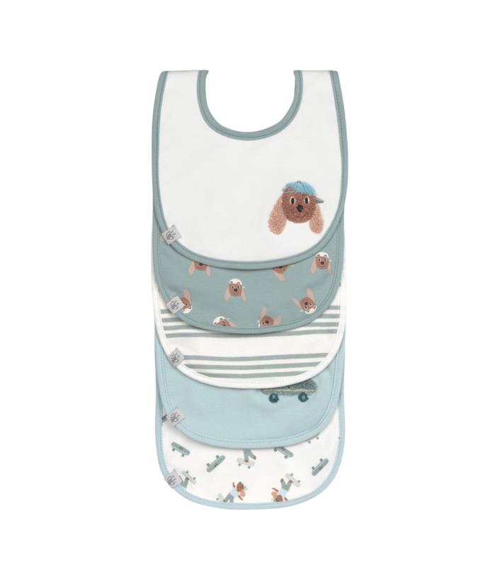 PACK DE 5 BABEROS LASSIG DOG