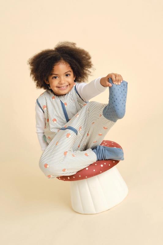 Pijama manta con calcetines antideslizantes - Mushrooms - TOG 1 - 1Y (70-80 cm) - detalle
