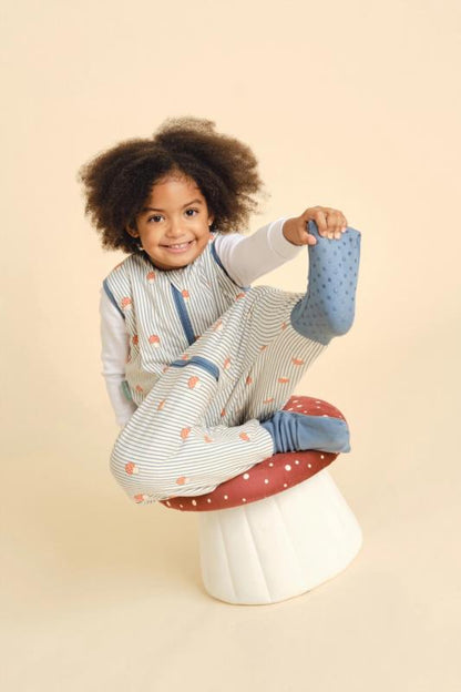 Pijama manta con calcetines antideslizantes - Mushrooms - TOG 1 - 1Y (70-80 cm) - detalle
