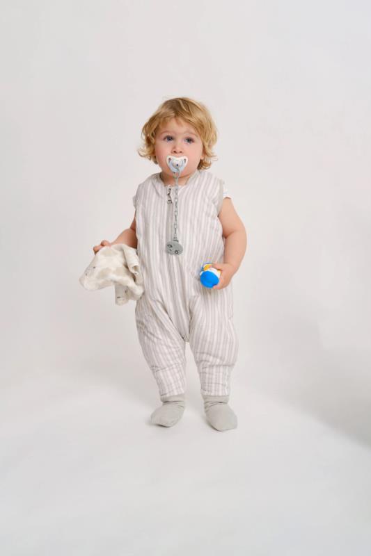 Pijama manta con calcetines antideslizantes - Dawn Stripes - TOG 1 - vista alternativa