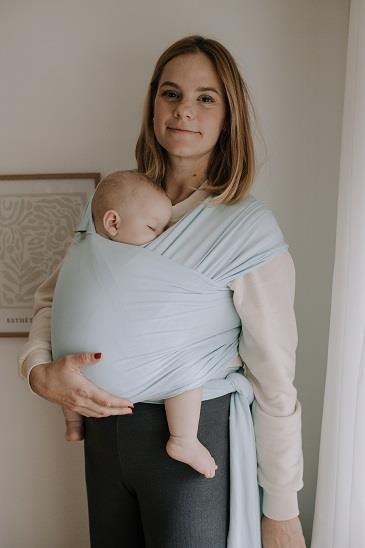 Fular elástico portabebés Boba Wrap Bambú Serenity Light Blue Talla única