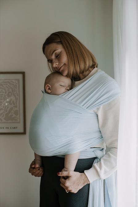 Fular elástico portabebés Boba Wrap Bambú Serenity Light Blue Talla única