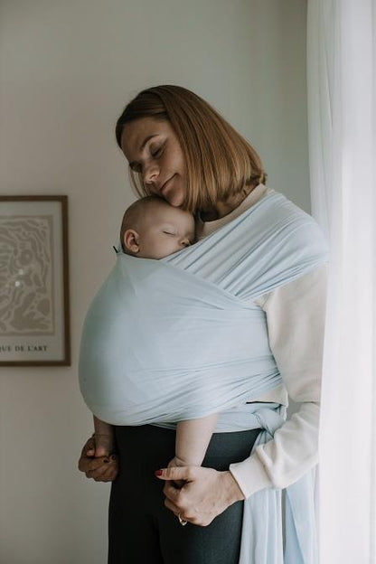 Fular elástico portabebés Boba Wrap Bambú Serenity Light Blue Talla única