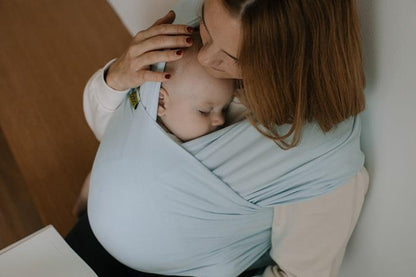 Fular elástico portabebés Boba Wrap Bambú Serenity Light Blue Talla única