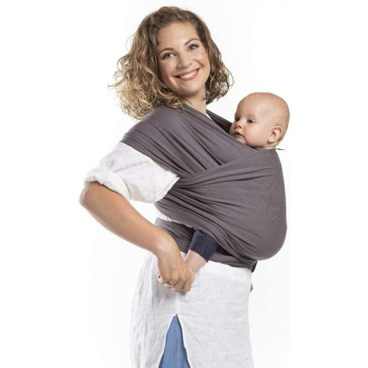 Fular elástico portabebé Boba Wrap Organic Dark Gray Talla única